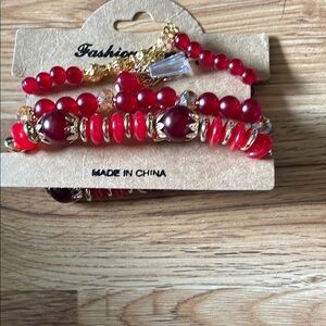 Red Beaded Necklace